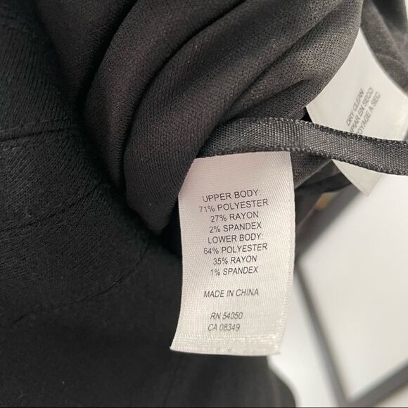 [6] Evan Picone Neutral Tone Plaid Sleeveless Belted Midi Dress Black Tan & Grey - Picture 15 of 16